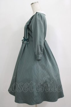 画像2: axes femme POETIQUE / ブロッキングフリルワンピ M グリーン H-25-10-01-1003-AX-OP-NS-ZH