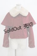 axes femme kawaii / ケープ付ショートコート M ワイン H-25-10-01-1039-AX-CO-NS-ZH