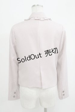 画像3: Ank Rouge / ギンガムダブルジャケット M ピンク H-25-10-01-1042-CA-JA-NS-ZH