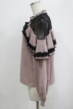 画像2: Rojita / レース切替ラッフルブラウス Free ピンク H-25-10-01-1051-LO-BL-NS-ZH