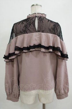 画像3: Rojita / レース切替ラッフルブラウス Free ピンク H-25-10-01-1051-LO-BL-NS-ZH