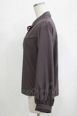 画像2: axes femme / 襟付ブラウス M グレー H-25-10-01-1052-AX-BL-NS-ZH