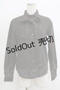 mayla classic / Laprinp girls' schoolストライプリボンブラウス Free ブラウン H-25-10-01-1053-LO-BL-NS-ZH
