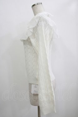 画像2: evelyn / フリル襟ニット Free オフ H-25-10-01-1056-LO-TO-NS-ZH