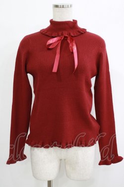 画像1: m petit by misako / サンリオキャラクターズコラボ キティ ニットプルオーバー S レッド H-25-10-01-1066-LO-TO-NS-ZH