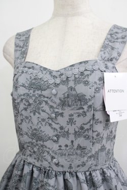 画像5: m petit by misako / MSKトワルドジュイジャンパースカート M グレー H-25-10-01-1005-LO-SK-NS-ZH