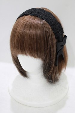 画像1: m petit by misako / TT*AMレースカチューシャ  ブラック H-25-10-01-1079-LO-AC-NS-ZH