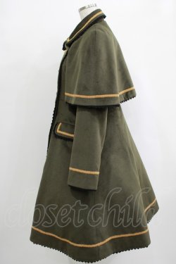画像2: axes femme kawaii / ケープ付きナポレオンコート M カーキ H-25-10-01-1006-AX-CO-NS-ZH