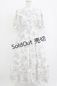 m petit by misako / トワルドジュイOPハンソデ M オフ/サックス H-25-10-01-1008-LO-OP-NS-ZH