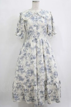画像1: m petit by misako / トワルドジュイOPハンソデ M オフ/サックス H-25-10-01-1008-LO-OP-NS-ZH