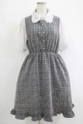 axes femme POETIQUE / チェックワンピース M グレー H-25-10-01-1010-AX-TO-NS-ZH