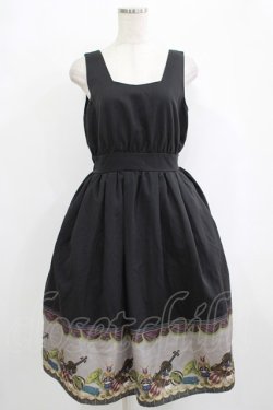 画像1: axes femme POETIQUE / トイマーチノースリワンピース M ブラック H-25-10-01-1012-AX-OP-NS-ZH