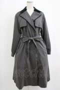 axes femme / バイカラーレーストレンチコート L グレー H-25-10-01-1017-AX-CO-NS-ZH