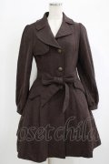 axes femme / ウエストリボンコート M ブラウン H-25-10-01-1018-AX-CO-NS-ZH