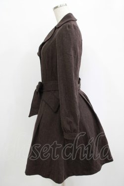 画像2: axes femme / ウエストリボンコート M ブラウン H-25-10-01-1018-AX-CO-NS-ZH