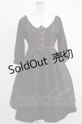 axes femme POETIQUE / ブロッキングフリルワンピ M ブラック H-25-10-01-1002-AX-OP-NS-ZH