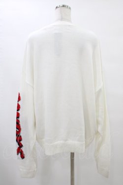画像2: Candy Stripper / PLAY THE GAME KNIT  白 H-25-10-01-062-PU-TO-KB-ZH