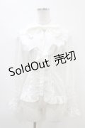ATELIER PIERROT / リボン付シャーリングブラウス  オフ H-25-10-01-018-EL-BL-KB-ZH