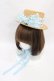 画像1: Baby Ribbon / ドットリボンハット  サックスリボン H-25-10-01-003-EL-AC-KB-ZH (1)