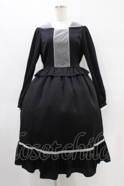 画像1: Melody BasKet / Lilibet dress M ブラック H-25-10-01-020-LO-OP-KB-ZH