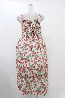画像2: Jane Marple / Strawberry gardenのストラップドレス  白 H-25-10-01-027-JM-OP-KB-ZH