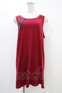 画像1: NieR Clothing / ロングタンク  赤 H-25-10-02-041-PU-TO-KB-ZH