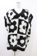画像1: Candy Stripper / FLOWER PATTERN KNITベスト  ブラック H-25-10-02-042-PU-TO-KB-ZH (1)