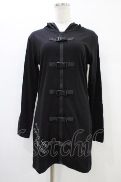 画像1: NieR Clothing / ZIP UPパーカー  黒 H-25-10-02-045-PU-TO-KB-ZH