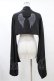 画像2: NieR Clothing / 着物風袖ボレロ  黒 H-25-10-02-047-PU-TO-KB-ZH (2)