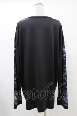 画像2: NieR Clothing / プリントLONG CUTSEW  黒 H-25-10-02-049-PU-TO-KB-ZH