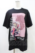 NieR Clothing / NIER×サマナーズウォーコラボデザインCUTSEW【ローラ×NIERちゃん】 L 黒 H-25-10-02-050-PU-TO-KB-ZH