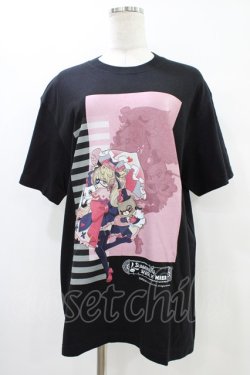 画像1: NieR Clothing / NIER×サマナーズウォーコラボデザインCUTSEW【ローラ×NIERちゃん】 L 黒 H-25-10-02-050-PU-TO-KB-ZH