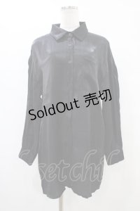 NieR Clothing / ロングスリーブシャツ  黒 H-25-10-02-051-PU-BL-KB-ZH