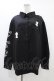 画像1: NieR Clothing / ZIP POCKETロングスリーブシャツ  黒 H-25-10-02-052-PU-BL-KB-ZH (1)