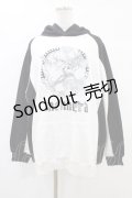 NieR Clothing / プリントプルパーカー  グレー×黒 H-25-10-02-053-PU-TO-KB-ZH