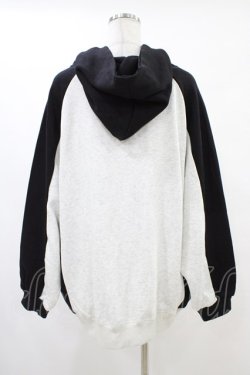 画像2: NieR Clothing / プリントプルパーカー  グレー×黒 H-25-10-02-053-PU-TO-KB-ZH