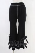 Candy Stripper / PRECOCIOUS RIBBON RIB PANTS  ブラック H-25-10-02-008-PU-PA-KB-ZH