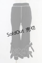 Candy Stripper / PRECOCIOUS RIBBON RIB PANTS  ブラック H-25-10-02-008-PU-PA-KB-ZH