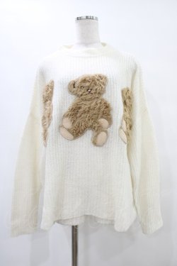 画像1: Candy Stripper / CANDY BEARS KNIT  オフワホワイト H-25-10-02-058-PU-TO-KB-ZH
