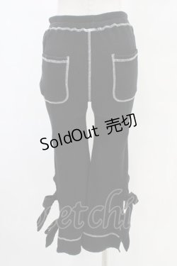 画像2: Candy Stripper / PRECOCIOUS RIBBON RIB PANTS  ブラック H-25-10-02-008-PU-PA-KB-ZH