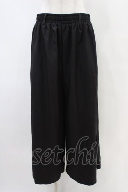画像1: NieR Clothing / 2WAY SIDE ZIP WIDE PANTS  黒×黒 H-25-10-02-009-PU-PA-KB-ZH