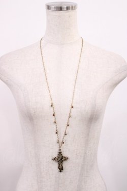 画像2: axes femme / 十字架ネックレス  アンティークゴールド H-25-10-02-1010-AX-AC-NS-ZH