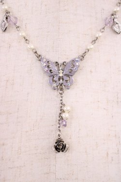 画像1: axes femme / 蝶ネックレス  シルバー H-25-10-02-1014-AX-AC-NS-ZH