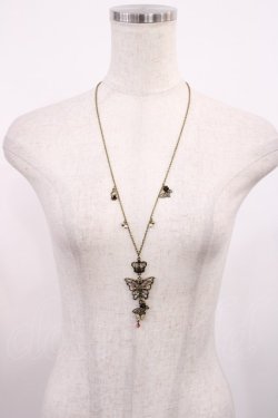 画像2: axes femme / 蝶々つなぎロングネックレス  Aゴールド H-25-10-02-1019-AX-AC-NS-ZH