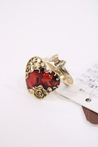 axes femme / ハート変形デザインリング  Aゴールド H-25-10-02-1028-AX-AC-NS-ZH