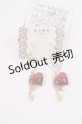 axes femme / Wハートピアス  ゴールド H-25-10-02-1030-AX-AC-NS-ZH