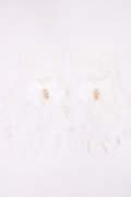Kurumi Collaboration / レースグローブ  ホワイト H-25-10-02-1034-LO-ZA-NS-ZH