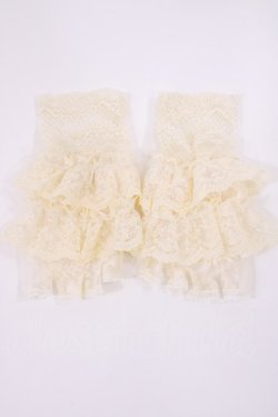 画像2: Kurumi Collaboration / レースグローブ  生成り H-25-10-02-1035-LO-ZA-NS-ZH