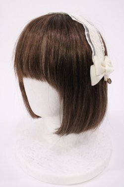 画像1: m petit by misako / AM*NIヘッドドレスA  生成り H-25-10-02-1037-LO-AC-NS-ZH