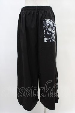 画像2: NieR Clothing / 2WAY SIDE ZIP WIDE PANTS  黒×黒 H-25-10-02-009-PU-PA-KB-ZH